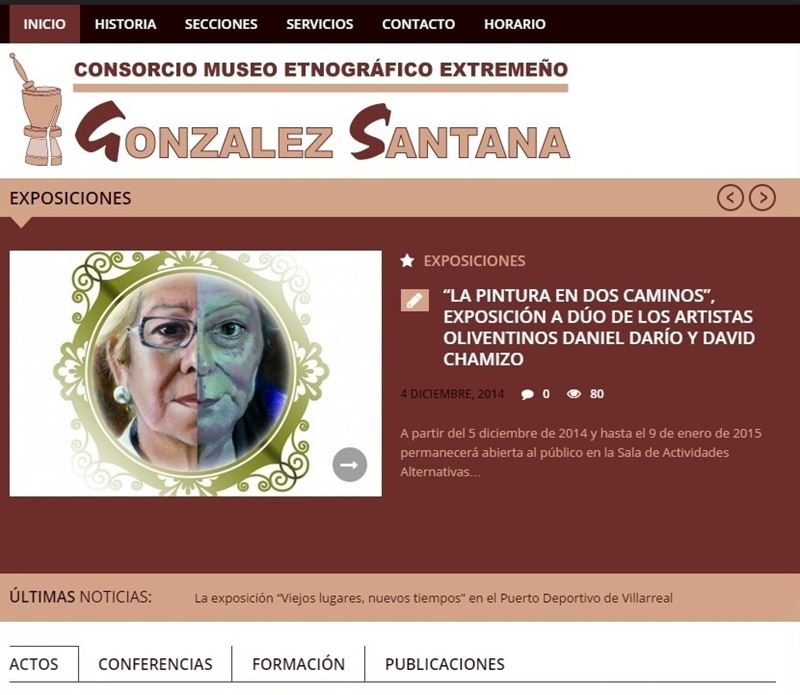 El Museo Etnográfico González Santana dispondrá de una nueva web ''más dinámica'' y con nuevas secciones