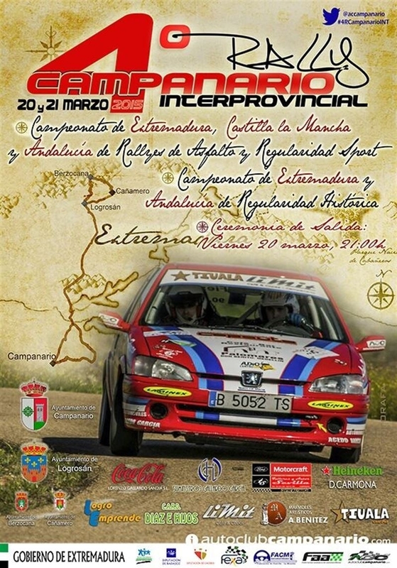 Un total de 49 pilotos disputará el IV Rallye Campanario Interprovincial este fin de semana