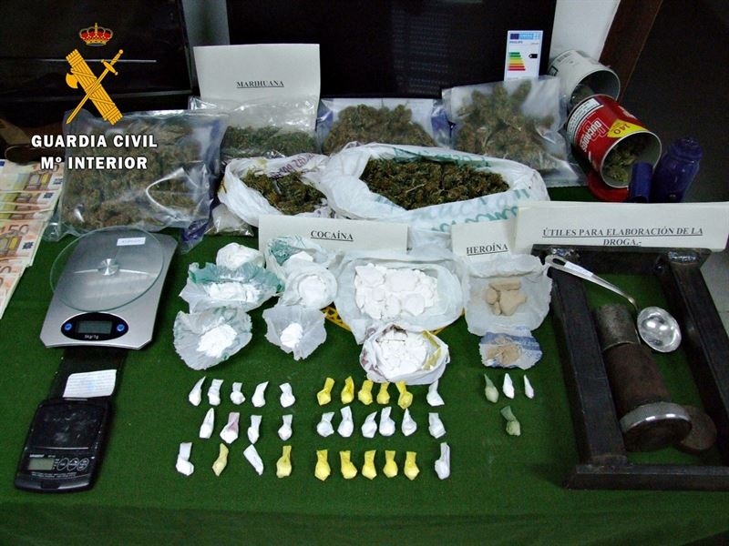 Detenidos once integrantes de un grupo criminal dedicado al tráfico de drogas en la comarca de La Serena