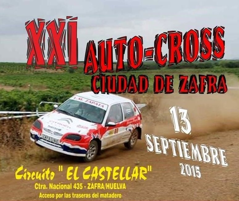 El XXI Autocross Ciudad de Zafra se celebrará el próximo 13 de septiembre