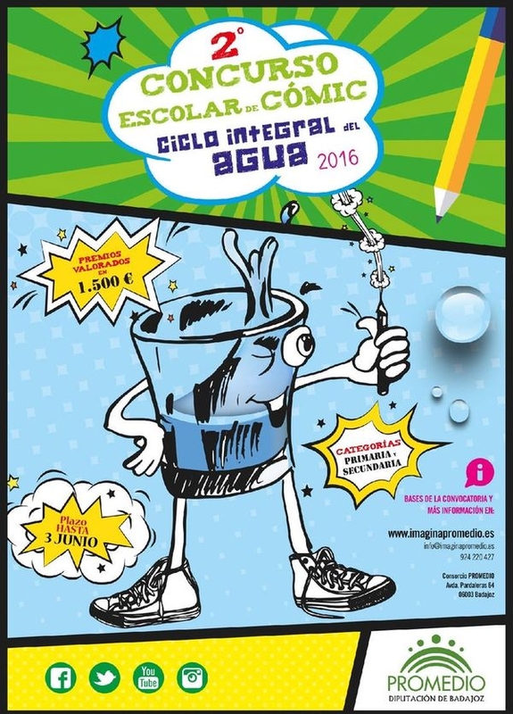 Promedio amplia hasta el próximo 3 de junio el plazo del concurso infantil de cómics sobre el ciclo del agua
