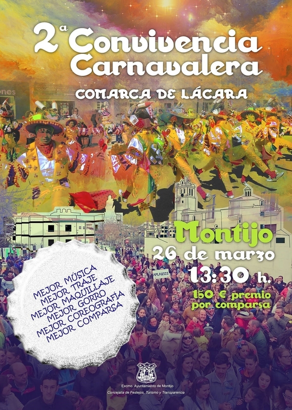 La II Convivencia Carnavalera 'Comarca de Lácara' se celebrará en Montijo el próximo día 26
