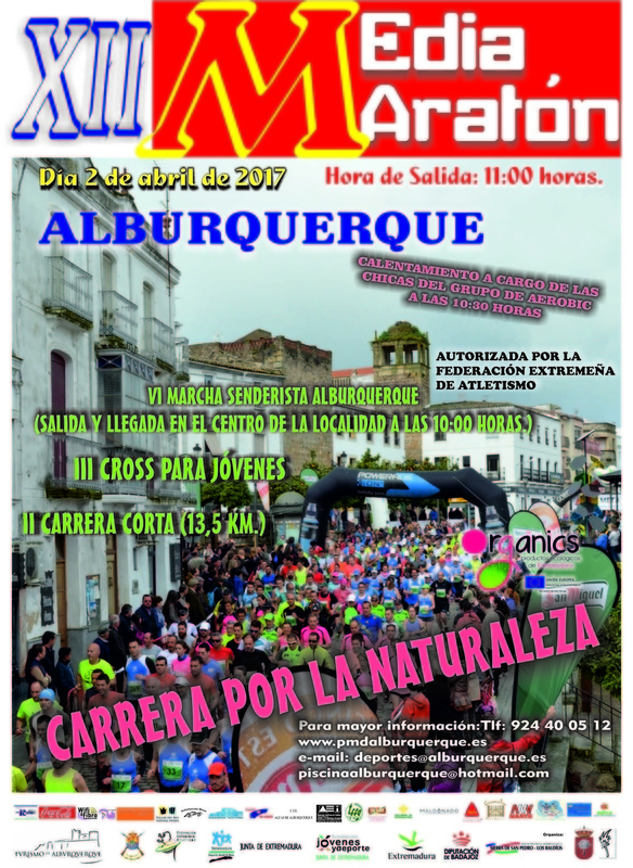 La XII Media Maratón de Alburquerque se celebrará el próximo 2 de abril