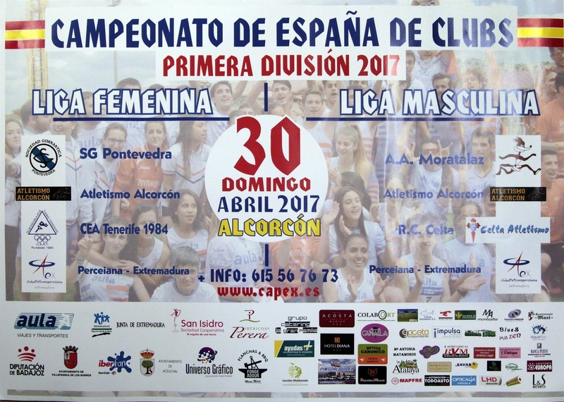 El Club de Atletismo Perceiana de Villafranca de los Barros difundirá la imagen de la Diputación