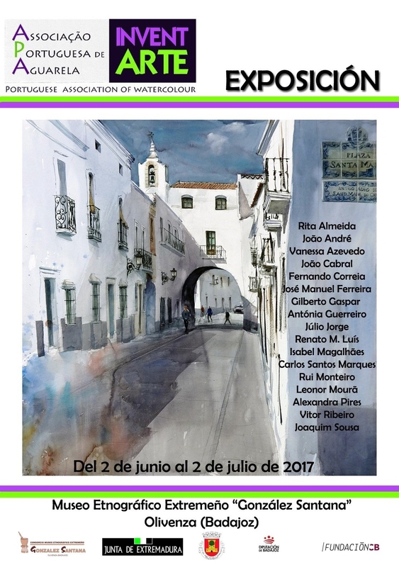 Un total de 17 acuarelistas portugueses mostrará sus obras en la exposición Invent'Arte en Olivenza 