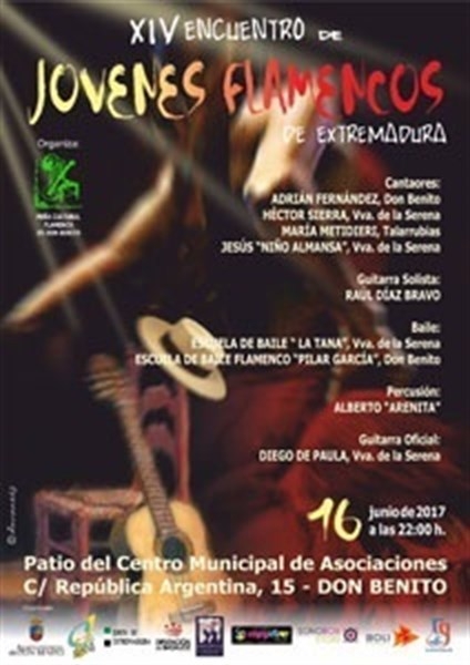 Cuatro cantaores participarán este viernes en Don Benito en el XIV Encuentro de Jóvenes Flamencos de Extremadura