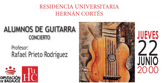 Recital de guitarra en la Residencia Universitaria Hernán Cortés