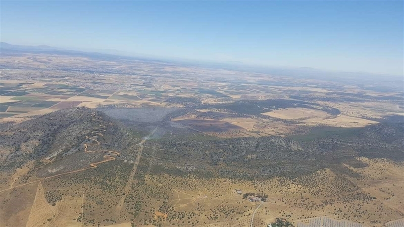 El Infoex declara extinguido el incendio de Arroyo de San Serván, que quema 458 hectáreas