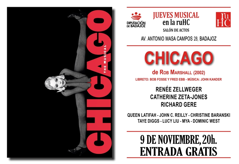 El libreto de la película ''Chicago'' protagoniza el ciclo de música en la R.U. Hernán Cortés