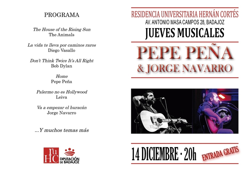 La R.U. Hernán Cortés programa un recital de rock clásico y de autor