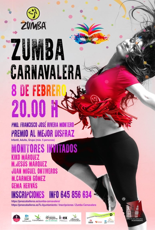 Jerez de los Caballeros celebra la 'Zumba carnavalera'
