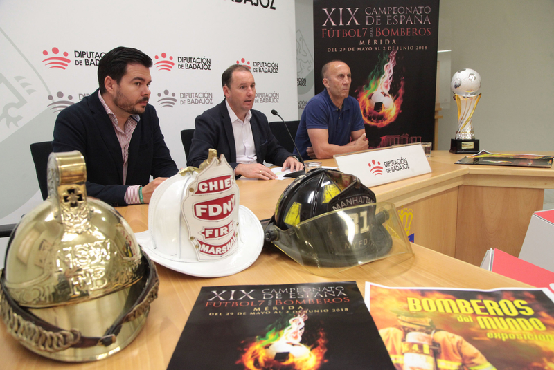 El XIX Campeonato de España Fútbol 7 para Bomberos se desarrollará en Mérida entre los días 30 de mayo y 2 de junio