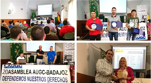 La AUGC de Badajoz reconoce el apoyo constante de CCOO