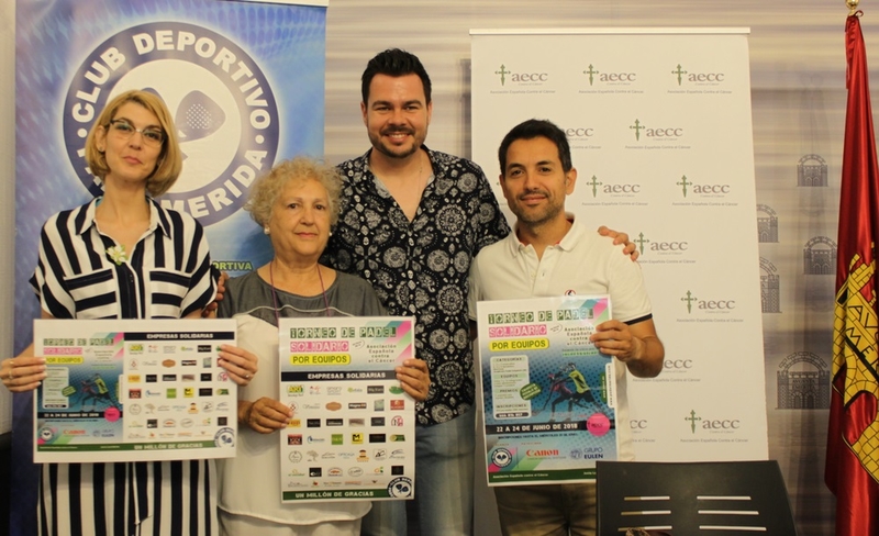 PadelMérida celebra este fin de semana un torneo solidario a beneficio de la AECC