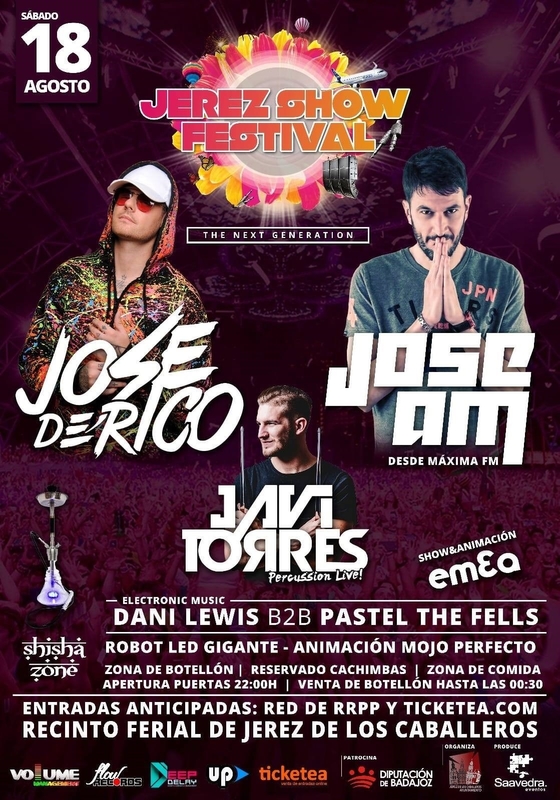 El dj José de Rico encabeza el III 'Jerez Show Festival' de Jerez de los Caballeros