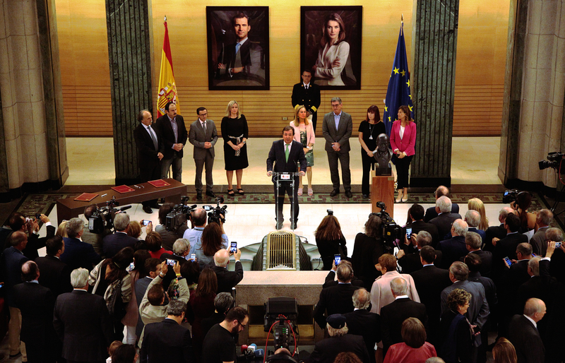 Un busto del liberal extremeño Diego Muñoz Torrero se exhibe desde ayer en el Congreso de los Diputados