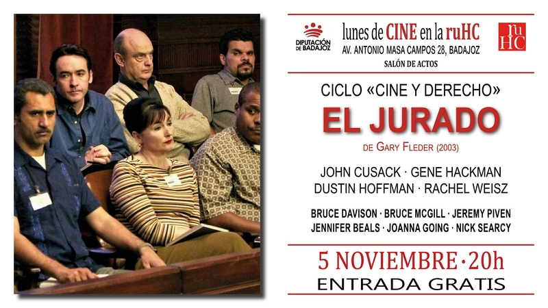 La R.H. Hernán Cortés programa la película ''El jurado'' dentro de su Ciclo de Cine
