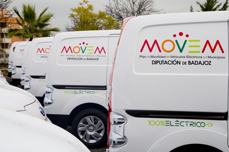 El Plan MOVEM de la Diputación aumenta un 422% el número de matriculaciones de vehículos eléctricos en Extremadura en 2018