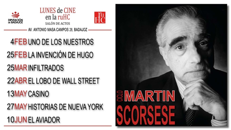 Comienza un nuevo ciclo de cine en la R.U. Hernán Cortés dedicado a Martín Scorsese
