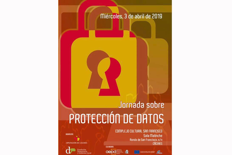 Diputación y la Fundación Democracia y Gobierno Local celebran mañana en Cáceres una jornada sobre Protección de Datos