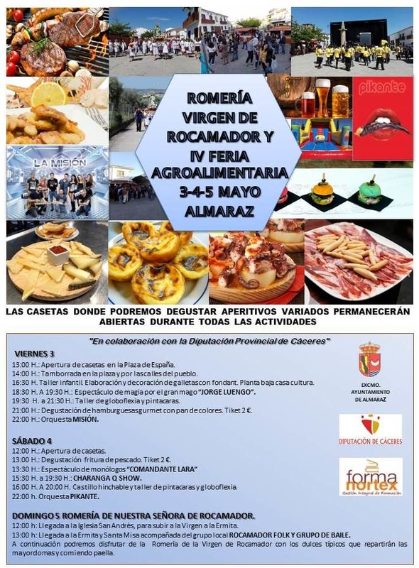 El Ayuntamiento de Almaraz organiza la IV Feria Agroalimentaria de la localidad, que se celebrará entre el 3 y el 5 de mayo