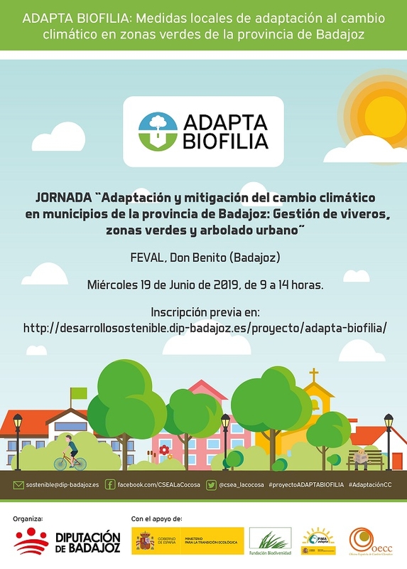 La Diputación de Badajoz apuesta por la adaptación y mitigación del cambio climático a través de la gestión de zonas verdes municipales