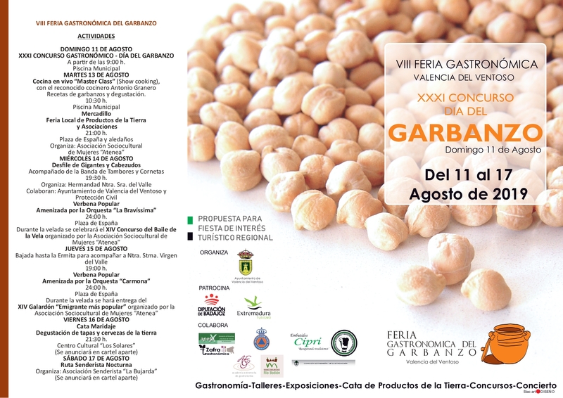El tradicional garbanzo de Valencia del Ventoso vuelve a ser protagonista en el XXXI Concurso Gastronómico
