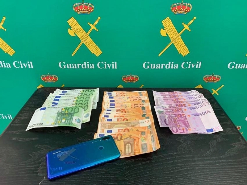 La Guardia Civil detiene al autor del robo de 8.350 euros