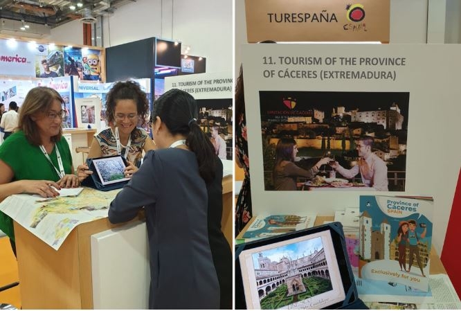 La naturaleza, el patrimonio y la cultura de la provincia de Cáceres despiertan el interés en la feria ITB Asia, en Singapur