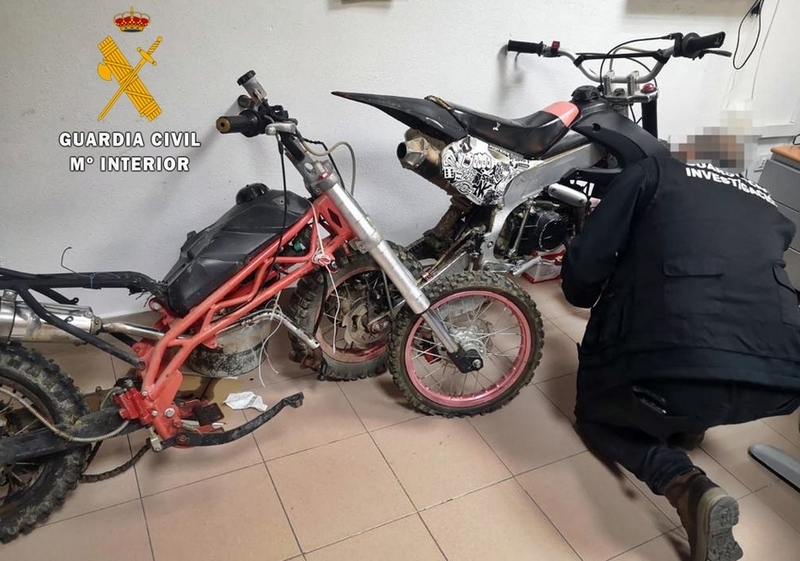 Detenido por el robo de motocicletas que despiezaba y ofrecía para su venta a través de Internet