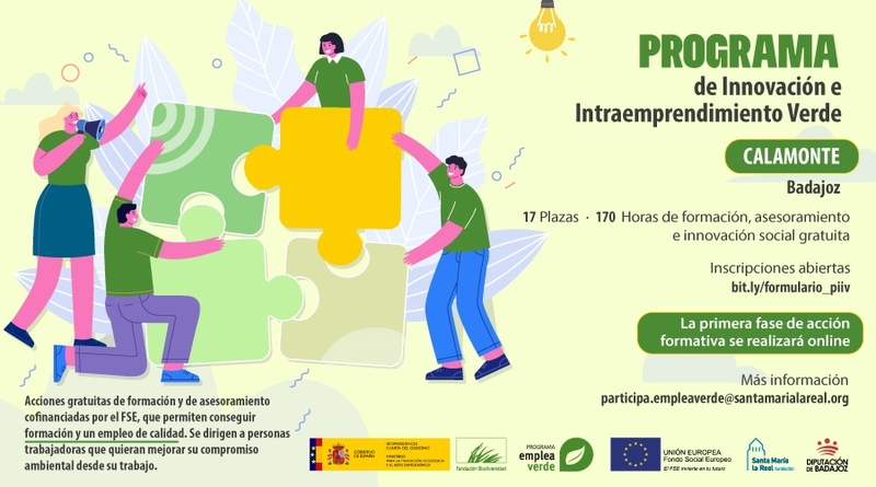 Calamonte acogerá el ''Programa de Innovación e Intraemprendimiento Verde'' para mejorar el compromiso ambiental en el trabajo