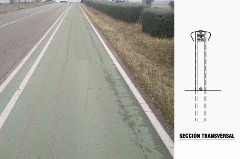 La Diputación instalará una barrera de seguridad en el carril bici de Sierra de Fuentes hacia Cáceres