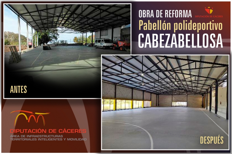 Diputación de Cáceres adecúa un edificio municipal para uso cultural en Cabezabellosa