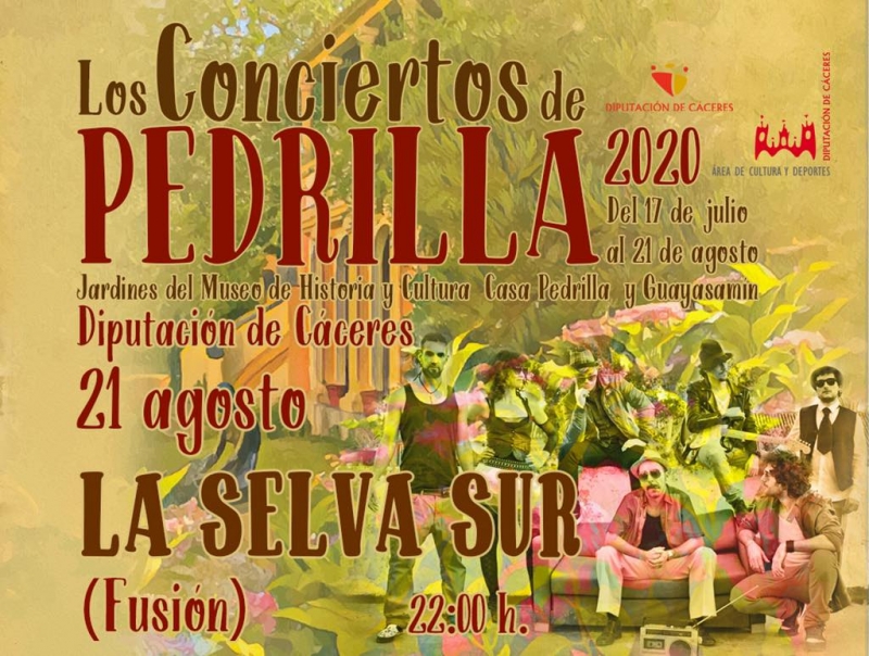 'La Selva Sur' cierra, este viernes, Los Conciertos de Pedrilla 2020
