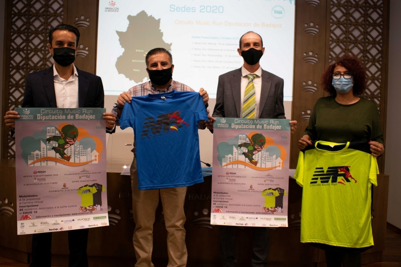 Cinco poblaciones acogen el V Circuito Music Run de la Diputación de Badajoz