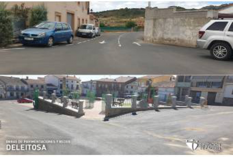 Diputación de Cáceres finaliza las obras de pavimentación y redes en Deleitosa