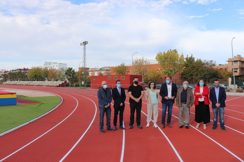 Nueva pista de atletismo del complejo Diocles en Mérida