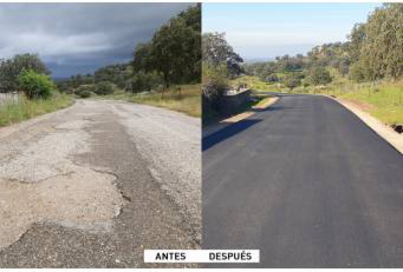 La Diputación rehabilita el camino municipal de Casas de Belvís denominado ''Camino Cañaveral''
