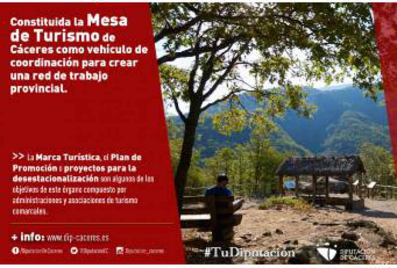 Constituida la Mesa de Turismo de Cáceres como vehículo de coordinación para crear una red de trabajo provincial