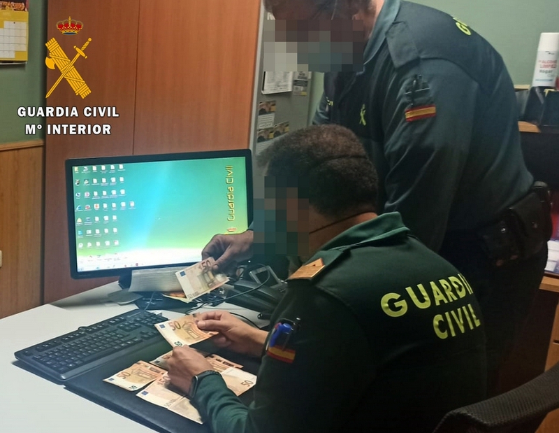 La Guardia Civil investigó a una asistenta de domicilio por sustraer 4.200 euros 