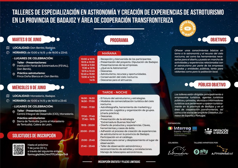 Talleres de Especialización en Astronomía y Creación de Experiencias en Astroturismo en la provincia