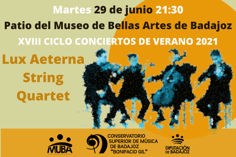 El cuarteto de cuerda Lux Aeterna abrirá el XVIII ciclo de conciertos de verano organizado por el MUBA