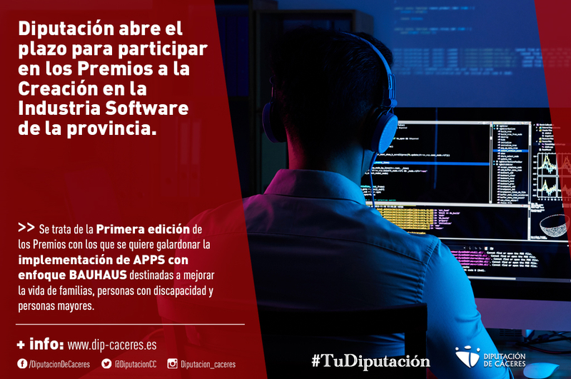 La Diputación abre el plazo para participar en los Premios a la Creación en la Industria Software de la provincia