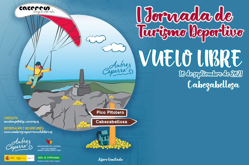 Abierto el plazo para inscribirse en la 'I Jornada de Turismo Deportivo: Vuelo libre', que se celebrará en Cabezabellosa el 10 de septiembre