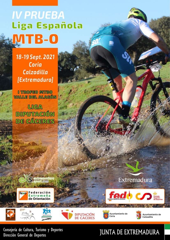 Extremadura acoge este fin de semana la Liga Española de Orientación MTB-O y varias pruebas del Circuito Euroace Sport