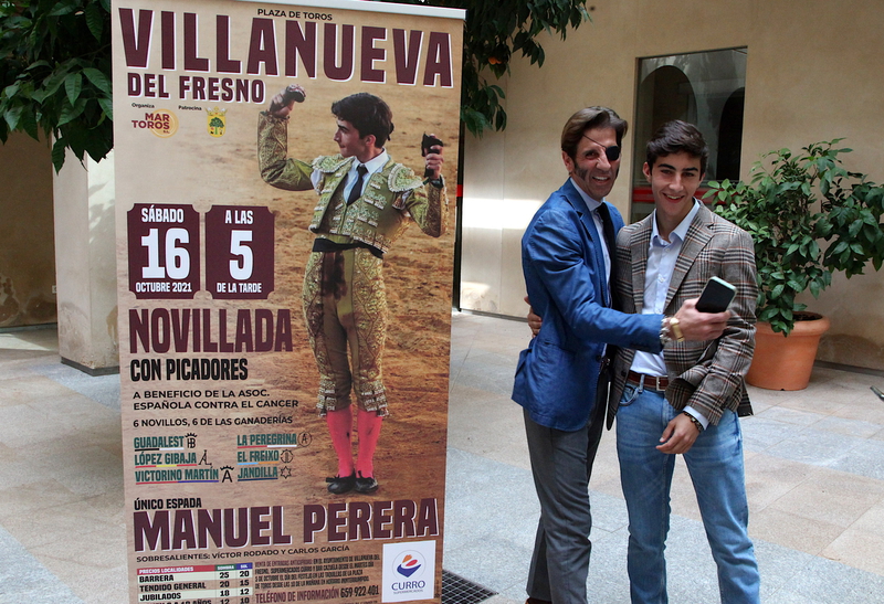 Manuel Perera se enfrentará a seis novillos el próximo 16 de octubre en Villanueva del Fresno