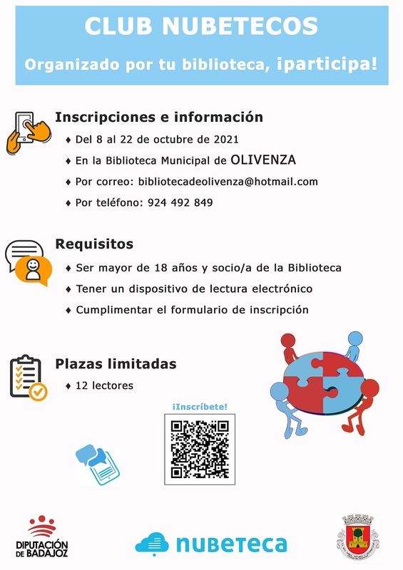 Abierto el plazo de inscripción para la creación de los Clubes Nubetecos en otras diez bibliotecas de la provincia