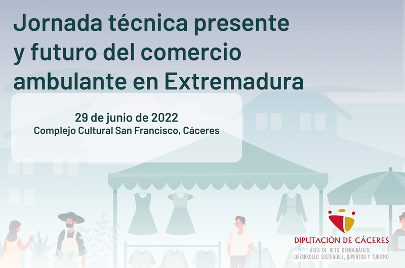 Abiertas las inscripciones para participar en la Jornada Técnica “Presente y futuro del comercio ambulante en Extremadura”
