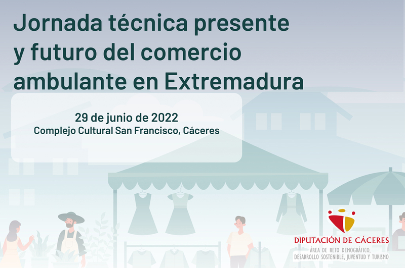 Abiertas las inscripciones para participar en la Jornada Técnica Presente y futuro del comercio ambulante en Extremadura