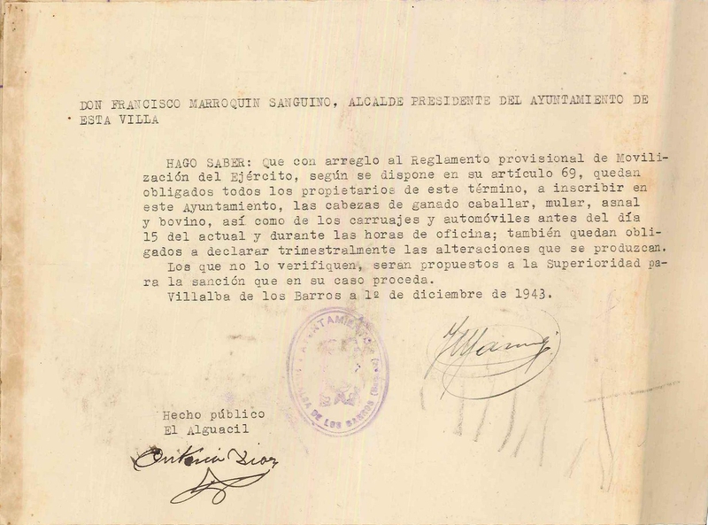 La requisición militar en tiempos de guerra